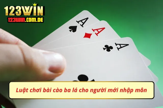 Luật chơi và các quy định khác trong game bài cào ba lá 