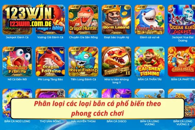 Khám phá sự đa dạng của các loại bắn cá phổ biến trên thị trường