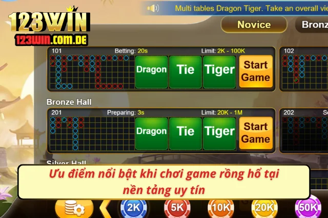 Lý do nên trải nghiệm game rồng hổ trên thương hiệu minh bạch